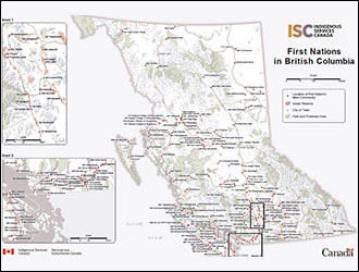 FIrst Nations BC Map