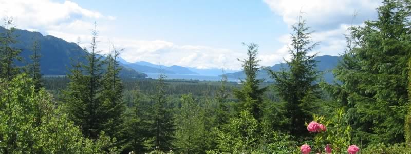 A view of Douglas Channel from Kitimat viewpoint